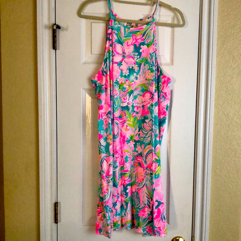 Lilly Pulitzer Margot Dress, XL, Hot On The Scene, EUC